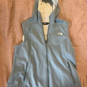 The North Face Blue Hooded Vest